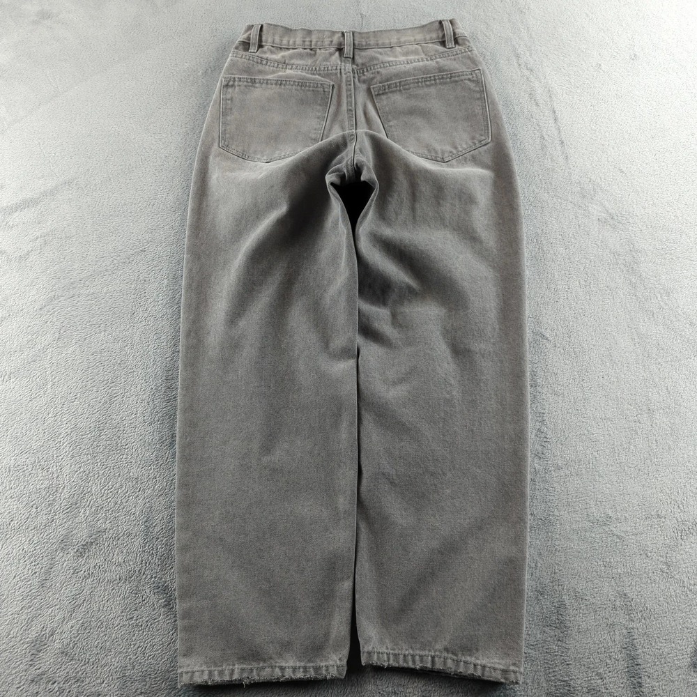Baggy Jeans 30x29 Gray Faded Distressed Baggy‎ Loose Wide-Leg Skater Grunge Y2K
